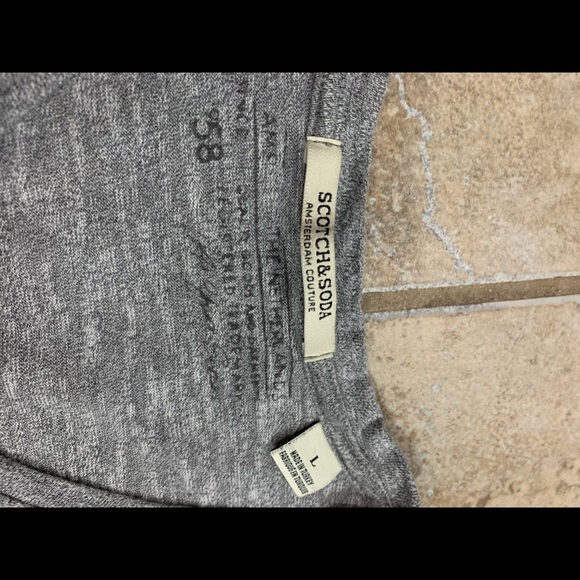 Scotch & Soda L grey light long sleeve shirt - Picture 3 of 4